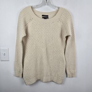 Saffron 100% Cashmere Creamy Beige Sweater